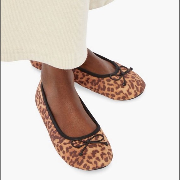 Shoe Dazzle-Llysha Ballerina Slippers-Leopard Size S(5-6) and M(7-8) NWT - Picture 5 of 15